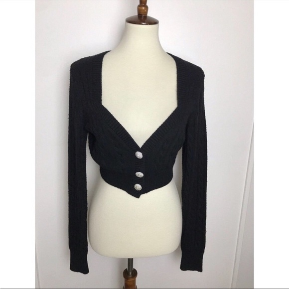 Ronny Kobo Jaelynn Cropped Sweater - Picture 2 of 2